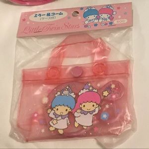 Little Twin Stars Comb Mirror Vintage Sanrio ‘96